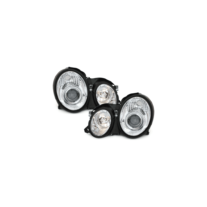 Phares Mercedes Benz W208 CLK 06.97-06.02  Chrome