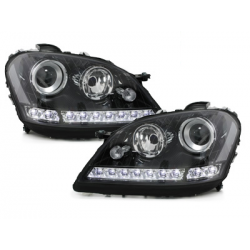 Phares a LED DRL Mercedes Benz W164 M 05-08  Noir