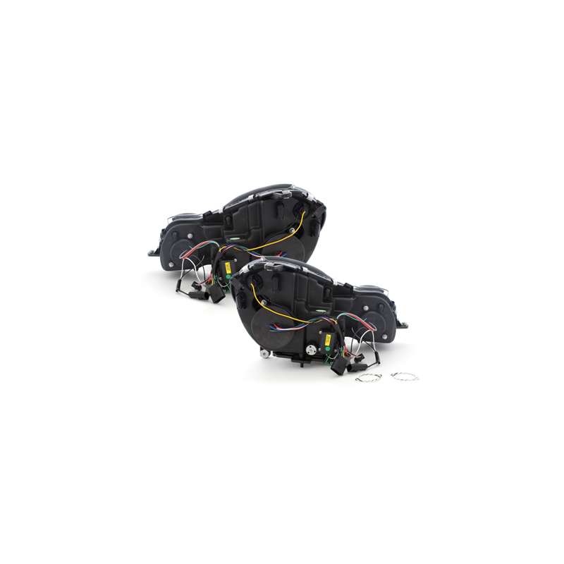 Phares a LED DRL Mercedes B. W211 02-06 _ HID  Noir