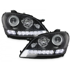 Phares a LED DRL Mercedes Benz W164 M 08+  Noir