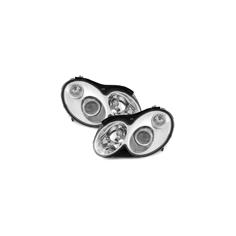 Phares Mercedes Benz CLK W209 03-08  Chrome
