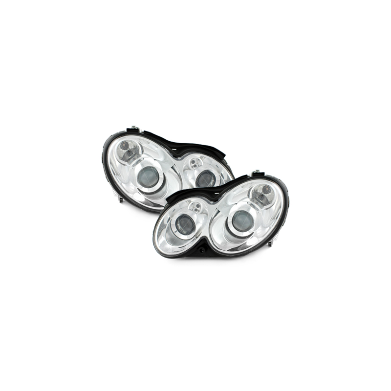 Phares Mercedes Benz CLK W209 03-08  Chrome