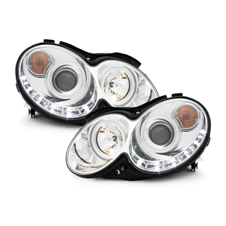 Phares a LED DRL Mercedes Benz CLK W209 03-08