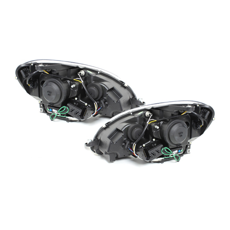 Phares a LED DRL Mercedes Benz C-Klasse W204 07-12_chrom