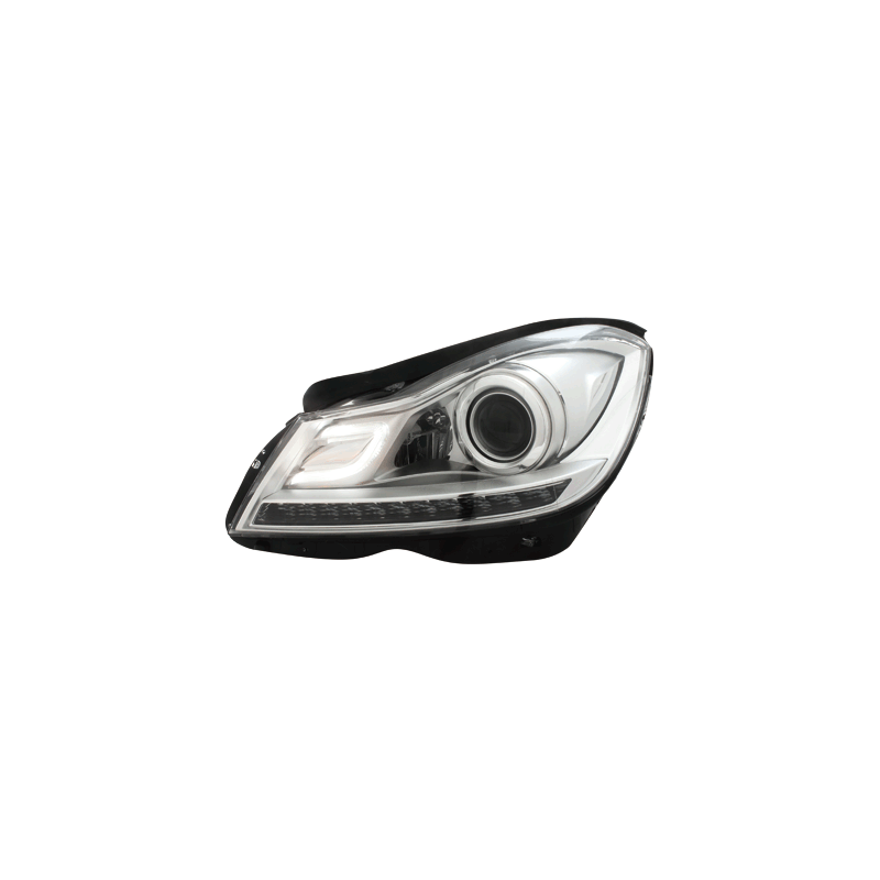 Phares avec Feux de jour LED Mercedes Benz W204 C-Klasse 11+  Chrome
