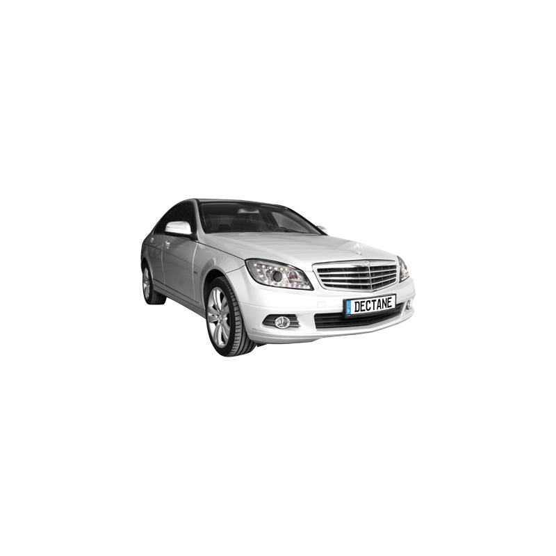 Phares avec Feux de jour LED Mercedes Benz W204 C-Klasse 06-10  Chrome