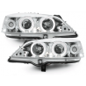 Phares Opel Astra Gauche 98-04 avec anneaux lumineux angel eyes Chrome Phares Opel Astra Gauche 98-04 avec anneaux lumineux angel eyes Chrome