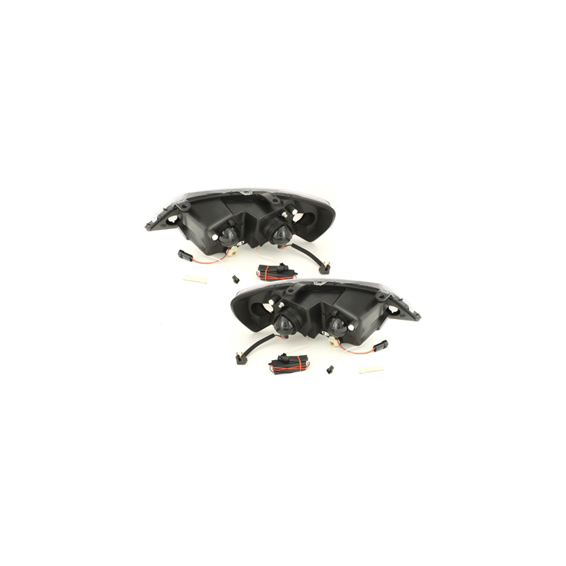Phares Opel Astra Gauche 98-04  avec anneaux lumineux angel eyes CCFL  Noir