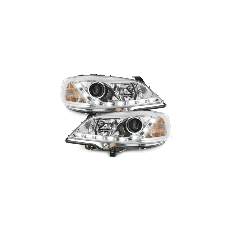 Phares D-LITE Opel Astra Gauche Feux Diurne  Chrome