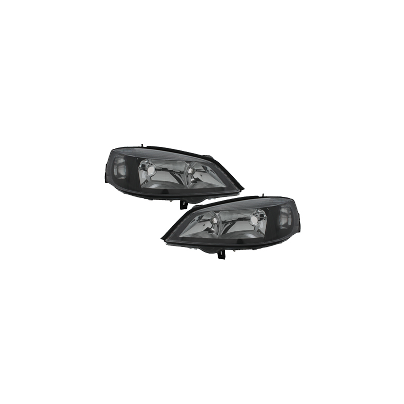 Phares Opel Astra Gauche 98-04 Chrome Noir Phares Opel Astra Gauche 98-04 Chrome Noir