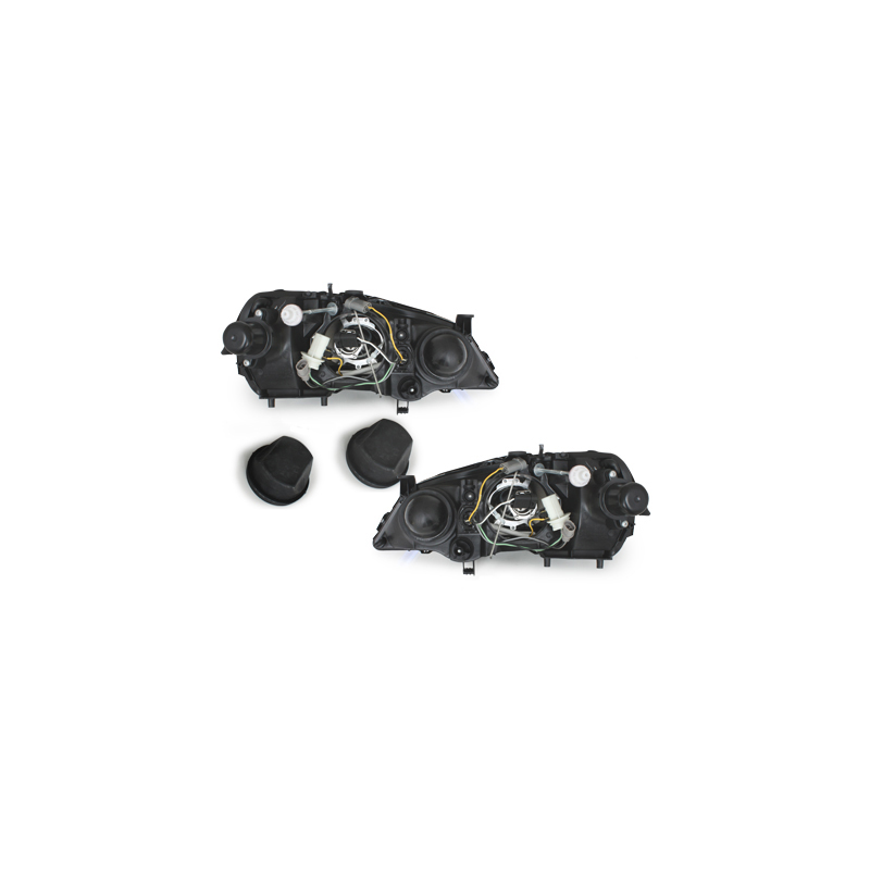 Phares DAYLINE Opel Astra Gauche 98-04  avec feux diurne LED  Noir