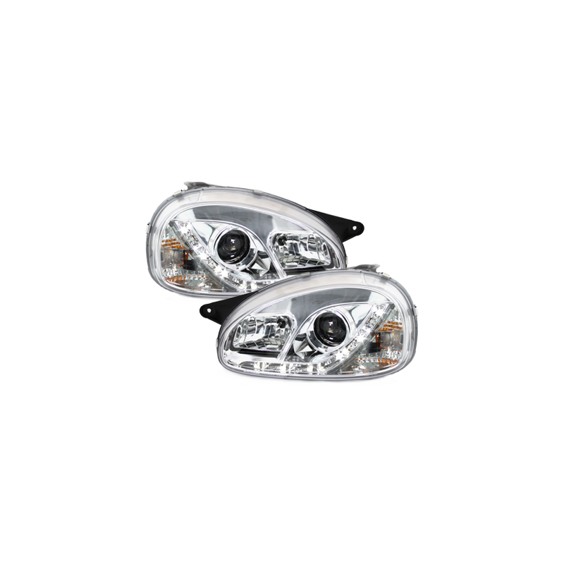 Phares DAYLINE Opel Corsa B 3/5T 03.93-01  avec Feux Diurne LED 