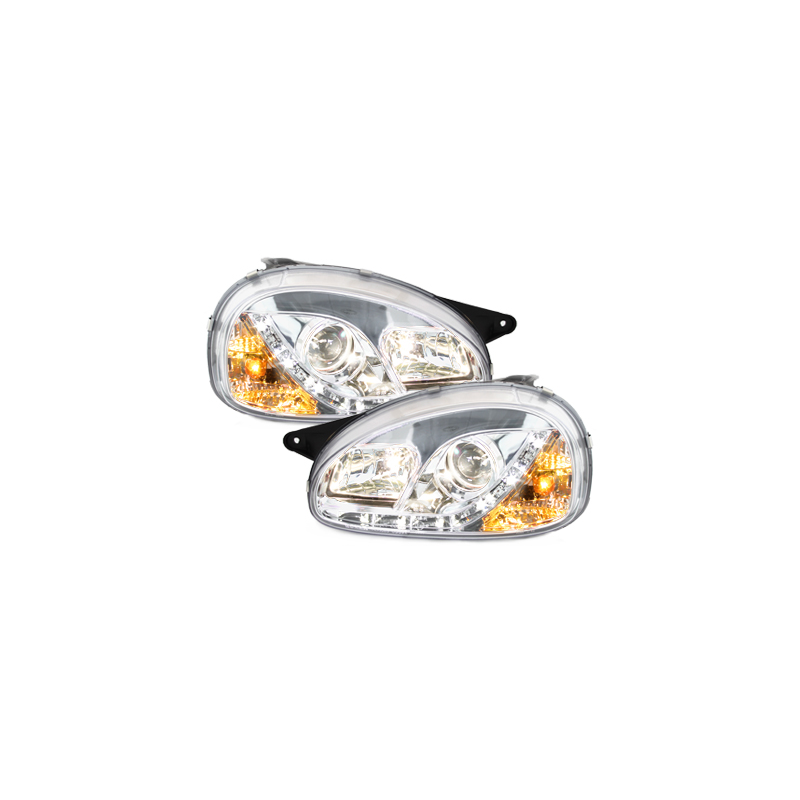 Phares DAYLINE Opel Corsa B 3/5T 03.93-01  avec Feux Diurne LED 