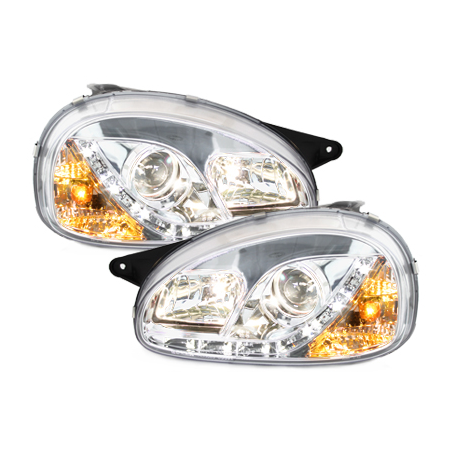 Phares DAYLINE Opel Corsa B 3/5T 03.93-01  avec Feux Diurne LED 