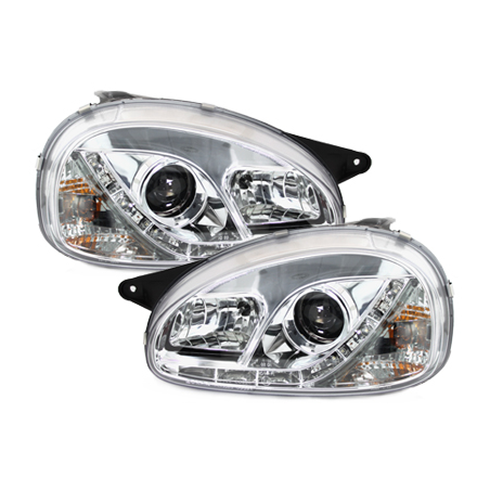 Phares DAYLINE Opel Corsa B 3/5T 03.93-01  avec Feux Diurne LED 