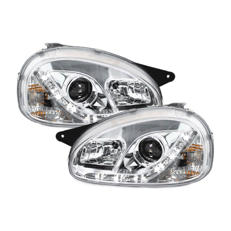 Phares DAYLINE Opel Corsa B 3/5T 03.93-01  avec Feux Diurne LED 