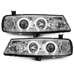 Phares Opel Calibra 90-97 avec anneaux lumineux angel eyes CCFL  Chrome