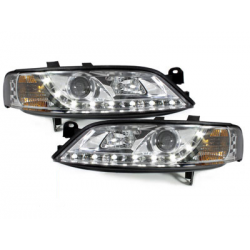 Phares D-LITE Opel Vectra B 96-98 avec Feux Diurne Chrome