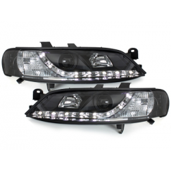 Phares DAYLINE Opel Vectra B 96-99 avec feux diurne LED  Noir