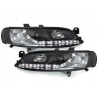 Phares DAYLINE Opel Vectra B 96-99 avec feux diurne LED Noir Phares DAYLINE Opel Vectra B 96-99 avec feux diurne LED Noir