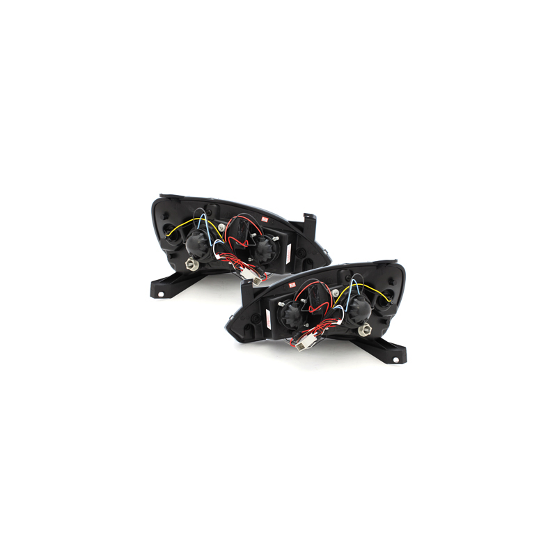 Phares DAYLINE Opel Corsa C 01-06  avec feux diurne LED  Noir