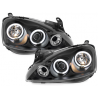 Phares Opel Corsa C 01-06 avec anneaux lumineux angel eyes CCFL Noir Phares Opel Corsa C 01-06 avec anneaux lumineux angel eyes CCFL Noir