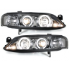 Phares Opel Vectra B 96-99 avec anneaux lumineux angel eyes CCFL Chrome Phares Opel Vectra B 96-99 avec anneaux lumineux angel eyes CCFL Chrome