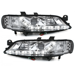 Phares D-LITE Opel Vectra B 99-02 avec Feux Diurne Chrome