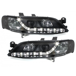 Phares D-LITE Opel Vectra B 99-02 avec Feux Diurne Noir