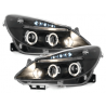 Phares Opel Corsa Droite 06+ avec 2 Anneaux lumineux Angel Eyes Noir Phares Opel Corsa Droite 06+ avec 2 Anneaux lumineux Angel Eyes Noir