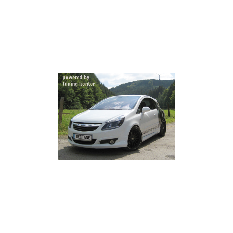 Phares DAYLINE Opel Corsa Droite 06+  avec feux diurne LED  Noir