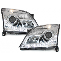 Phares avec feux diurnes Opel Vectra C 02-08/05 Chrome