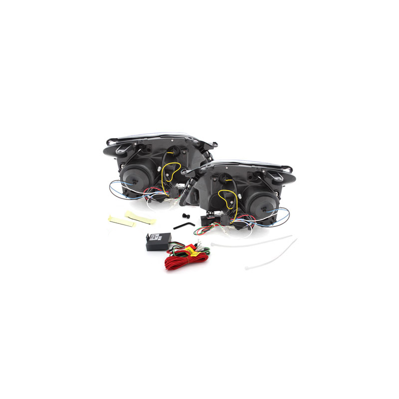 Phares avec feux diurnes Opel Vectra C 02-08/05 Chrome