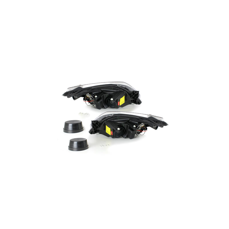 Phares Opel Astra H _04-09 avec 2 Anneaux lumineux Angel Eyes  Chrome