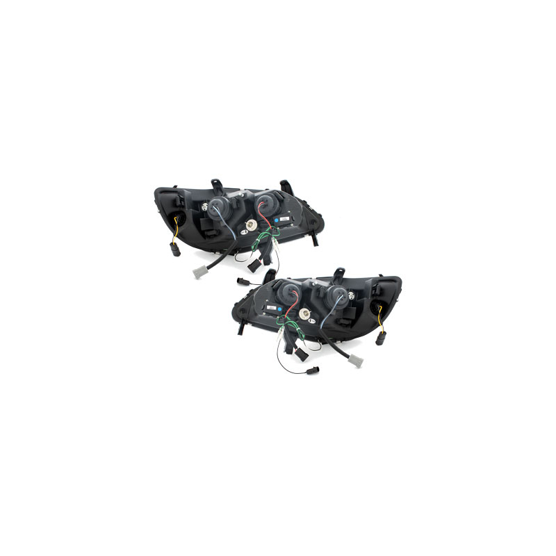 Phares DAYLINE Opel Zafira 99-05  avec Feux Diurne LED   Noir