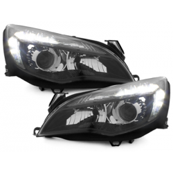 Phares avec feux diurnes Opel Astra J 10-11 Noir