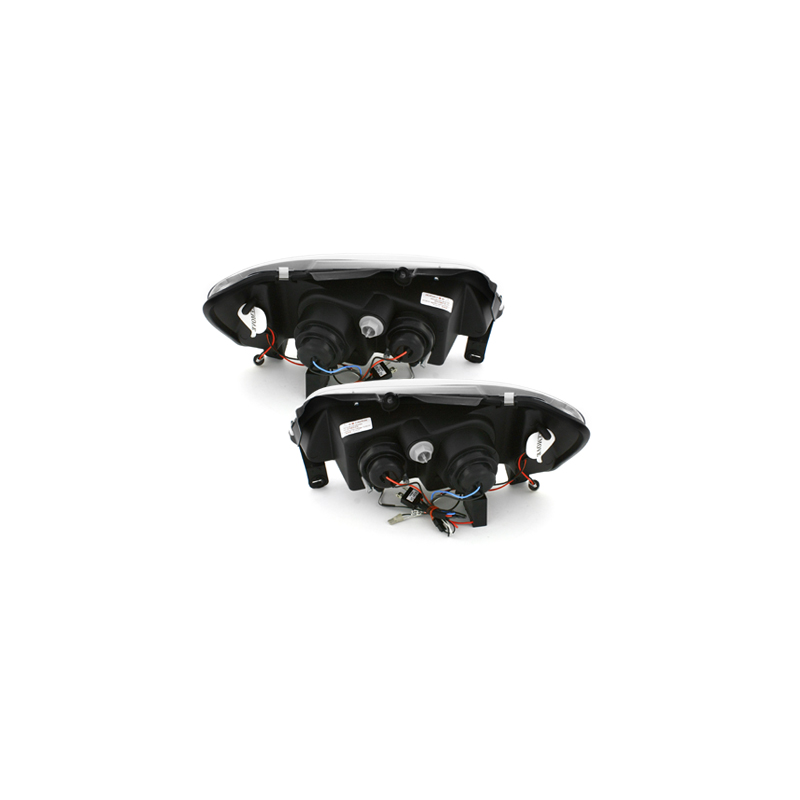 Phares DAYLINE Peugeot 106 96-03  avec feux diurne LED  Noir