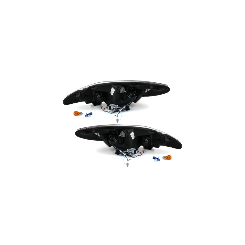 Phares DAYLINE Peugeot 107 05+ avec Feux Diurne Led Chrome