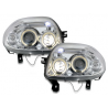 Phares Renault Clio II 98-01 avec 2 Anneaux lumineux Angel Eyes Chrome Phares Renault Clio II 98-01 avec 2 Anneaux lumineux Angel Eyes Chrome