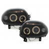 Phares Renault Clio II 98-01 avec 2 Anneaux lumineux Angel Eyes Noir Phares Renault Clio II 98-01 avec 2 Anneaux lumineux Angel Eyes Noir