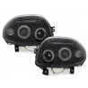 Phares Renault Clio II 98-01 avec 2 Anneaux lumineux Angel Eyes Noir Phares Renault Clio II 98-01 avec 2 Anneaux lumineux Angel Eyes Noir