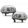 Phares DAYLINE Renault Clio II 98-01 avec Feux Diurne Led Chrome Phares DAYLINE Renault Clio II 98-01 avec Feux Diurne Led Chrome