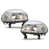 Phares DAYLINE Renault Clio II 98-01 avec Feux Diurne Led Chrome Phares DAYLINE Renault Clio II 98-01 avec Feux Diurne Led Chrome