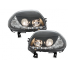 Phares DAYLINE Renault Clio II 98-01 avec Feux Diurne Led Noir Phares DAYLINE Renault Clio II 98-01 avec Feux Diurne Led Noir