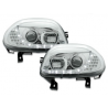 Phares DAYLINE Renault Clio II 98-01 avec Feux Diurne Led Chrome Phares DAYLINE Renault Clio II 98-01 avec Feux Diurne Led Chrome