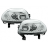 Phares DAYLINE Renault Clio II 98-01 avec Feux Diurne Led Chrome Phares DAYLINE Renault Clio II 98-01 avec Feux Diurne Led Chrome
