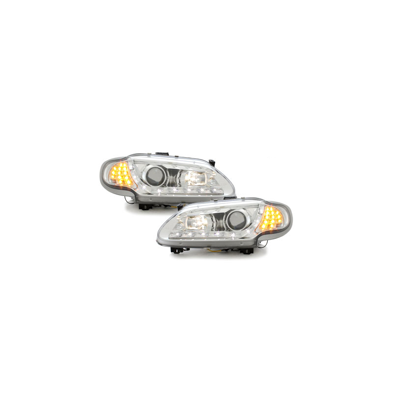 Phares DAYLINE Renault Megane 3/5T96-99_TFL-Opt Chrome