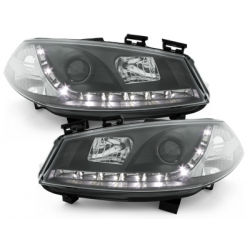 Phares DAYLINE Renault Megane 03-06 avec Feux Diurne Led  Noir