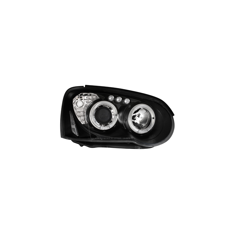 Phares Subaru Impreza 02-05  avec anneaux lumineux angel eyes  Noir