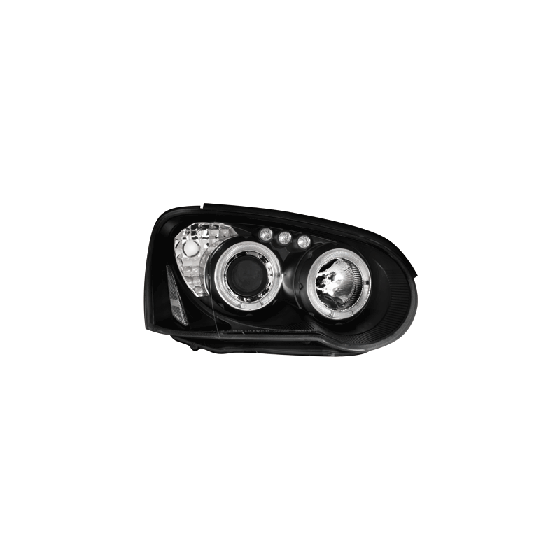 Phares Subaru Impreza 02-05  avec anneaux lumineux angel eyes  Noir